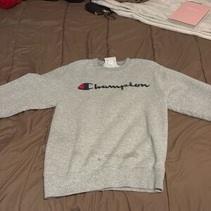champion sweater size xs color grey